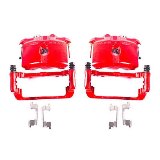 Power Stop 03-06 Cadillac Escalade Rear Red Calipers w/Brackets - Pair