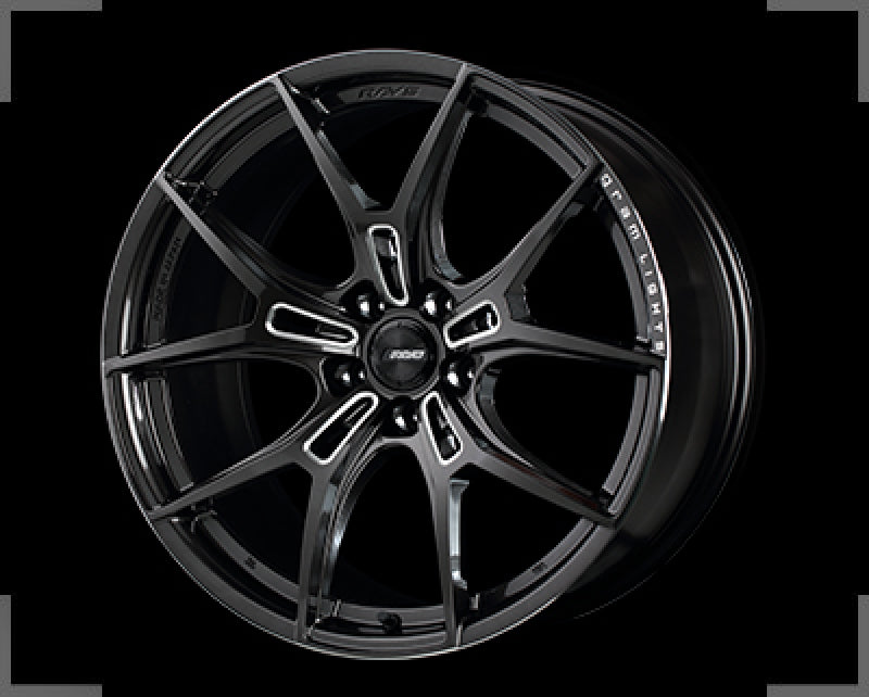 Gram Lights 57FXZ 19x9.5 +25 5x112 Super Dark Gunmetal and Machining Rim Edge DC Wheel