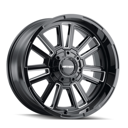 Mayhem 8115 Apollo 20x10 / 6x135 BP / -19mm Offset / 106mm Hub Black w/ Milled Spokes Wheel