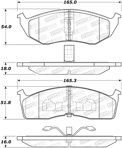 StopTech Street Select Brake Pads