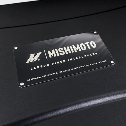 Mishimoto Universal Carbon Fiber Intercooler - Matte Tanks - 450mm Gold Core - C-Flow - C V-Band