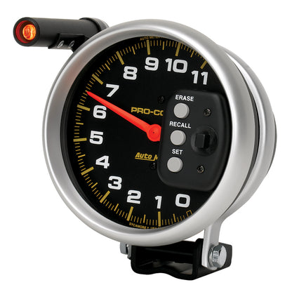 Autometer 5 inch 11000 RPM Single Range w/ Pro-Comp 2 & Memory Tachometer