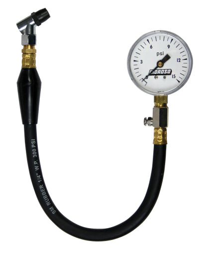 Moroso - Tire Pressure Gauge 0-15psi - 2-5/8in Display - 2 Percent Accuracy