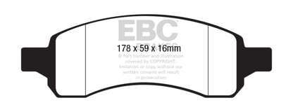 EBC 09-17 Chevy Traverse Ultimax2 Rear Brake Pads