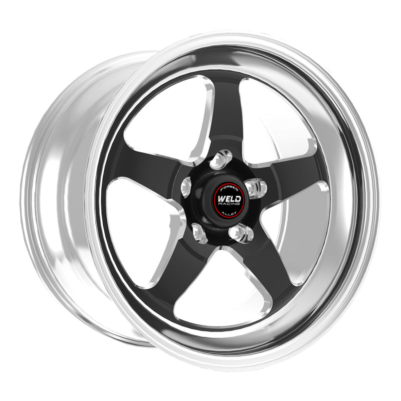 Weld S71 18x10.5 / 5x4.75 BP / 6.2in. BS Black Wheel (Medium Pad) - Non-Beadlock