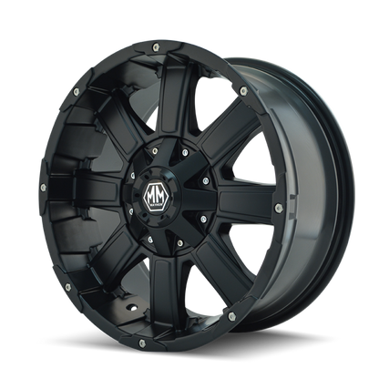 Mayhem 8030 Chaos 18x9 / 5x127 BP / 18mm Offset / 87mm Hub Matte Black Wheel