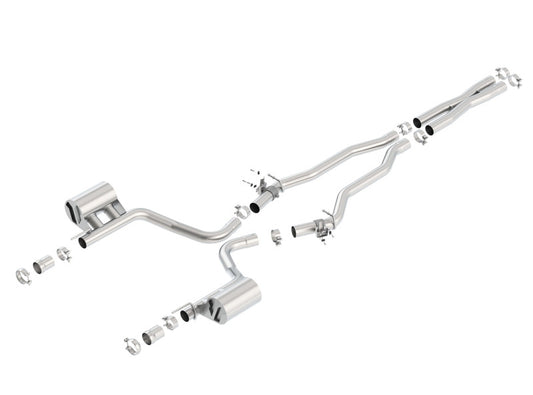 Borla 2015 Dodge Challenger SRT/392 Hemi 6.4L V8 ATAK Catback Exhaust w/ Valves Factory Bezel