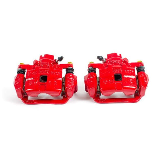 Power Stop 03-06 Subaru Baja Rear Red Calipers w/Brackets - Pair