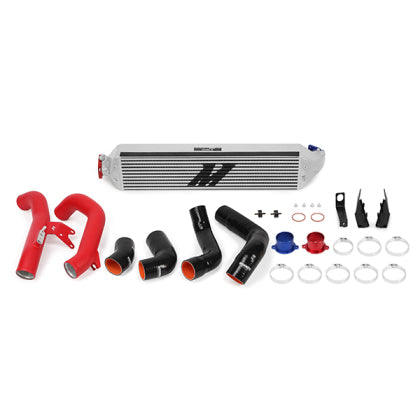 Mishimoto - 2016+ Honda Civic 1.5T / 2017+ Honda Civic Si Silver Intercooler Kit w/Red Pipes