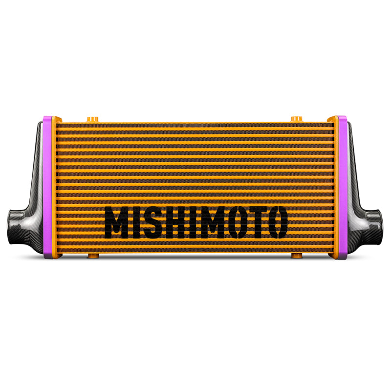 Mishimoto Universal Carbon Fiber Intercooler - Matte Tanks - 450mm Black Core - C-Flow - C V-Band