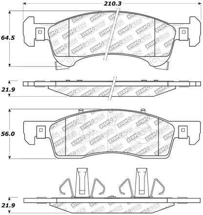 StopTech Street Select Brake Pads - Rear