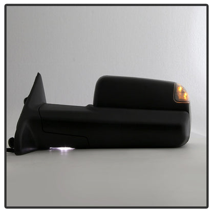 xTune Dodge Ram 1500 09-12 Extendable Heated Adjust Mirror Black Housing Left MIR-DRAM09S-PWH-L