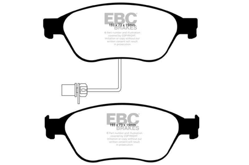 EBC 2003-2006 Volkswagen Phaeton 4.2L Ultimax2 Front Brake Pads