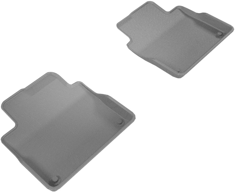 3D MAXpider 2017-2019 Volvo S90/V90 Kagu 2nd Row Floormats - Gray