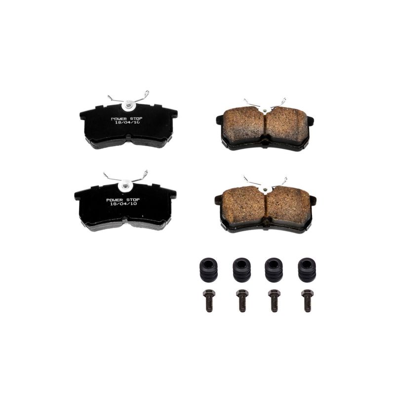 Power Stop 14-19 Ford Fiesta Rear Z17 Evolution Ceramic Brake Pads w/Hardware