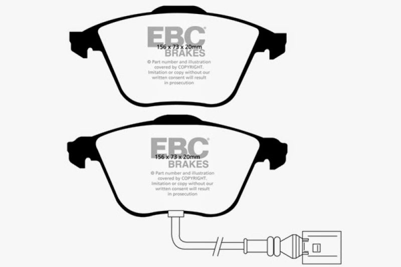 EBC 08-11 Volkswagen CC 3.6 Yellowstuff Front Brake Pads