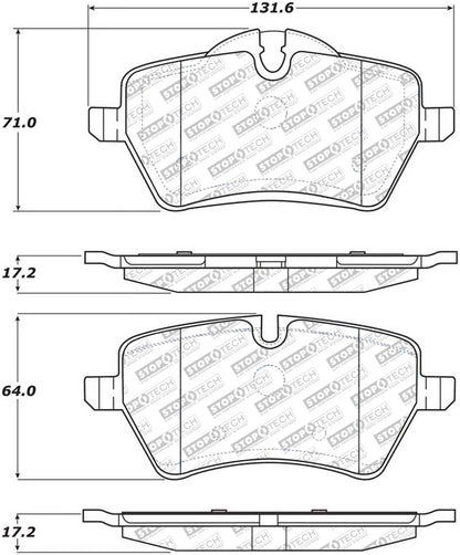 StopTech Street Select Brake Pads - Front