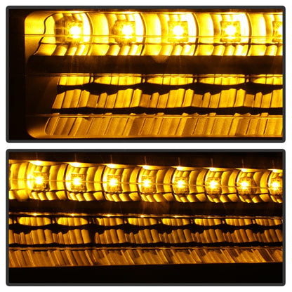 xTune 92-94 Blazer Full Size Corner/LED Bumper Headlights Black HD-JH-CCK88-LED-AM-BK-SET