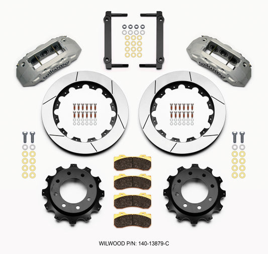 Wilwood TX6R Rear Kit 16.00in Clear Ano 1999-2010 GM Trk 2500 HD 4.84 Cntr