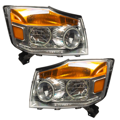 Oracle Lighting 08-15 Nissan Armada Pre-Assembled LED Halo Headlights -Red SEE WARRANTY