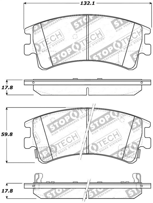 StopTech Street Touring Brake Pads