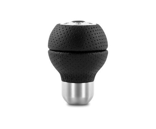 Momo Race Shift Knob - Black Airleather, Aluminum Insert