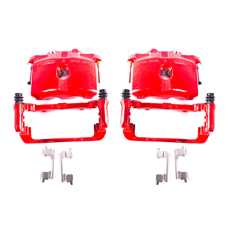 Power Stop 03-06 Cadillac Escalade Rear Red Calipers w/Brackets - Pair