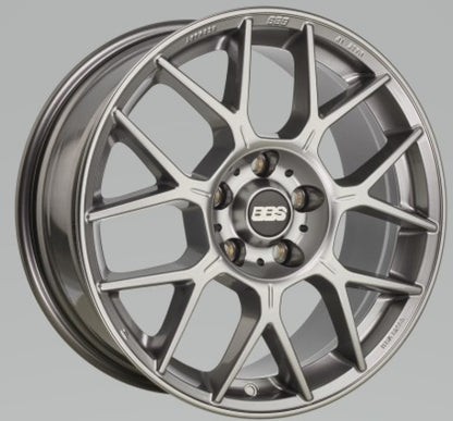 BBS XR 18x8 5x120 30mm Offset 82mm Bore PFS/Clip Req Gloss Platinum Wheel