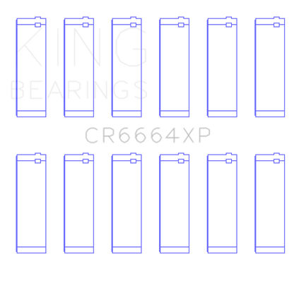 King Buick V6 (Size STDX) XP - Series Performance Rod Bearing Set