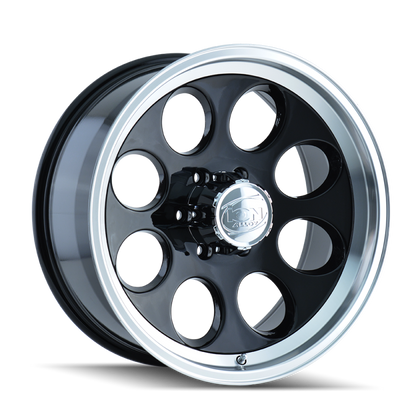 ION Type 171 17x9 / 5x139.7 BP / 0mm Offset / 108mm Hub Black/Machined Wheel