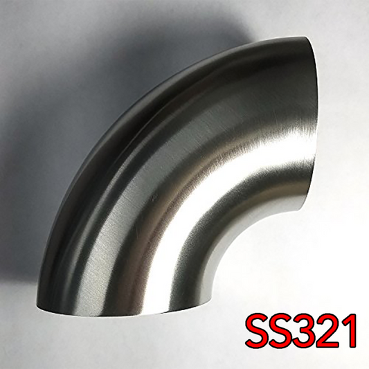 Stainless Bros 2.25in SS321 90 Deg Mandrel Bend Elbow - 1D Radius 16GA/.065in Wall (No Leg)