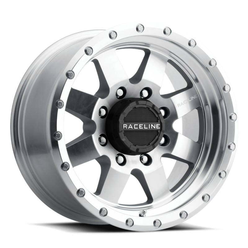 Raceline 935MC Defender 17x9in / 5x127 BP / 0mm Offset / 83.82mm Bore - Machined Wheel