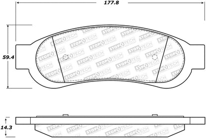 StopTech Street Select Brake Pads - Front