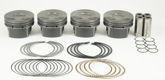 Mahle MS Piston Set 07+ Mini 77.50mm Bore 85.8mm Stroke 138.2mm Rod 20mm Pin 1cc 10.3 CR Set of 4