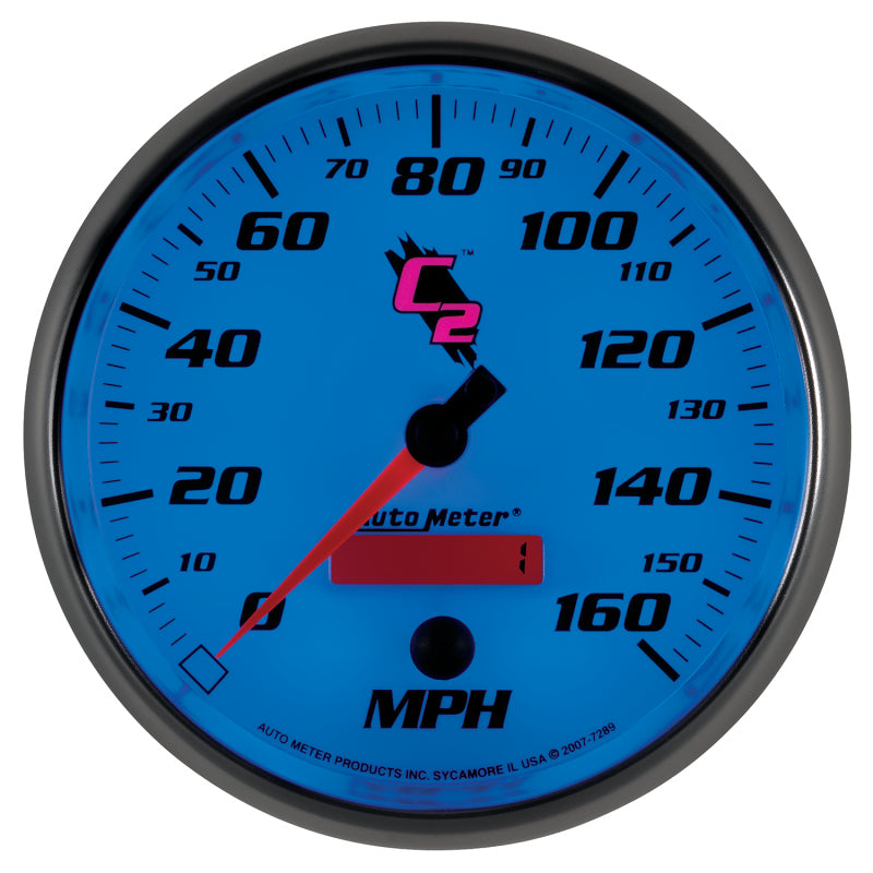 Autometer C2 5 inch 160MPH In-Dash Electronic Programmable Speedometer