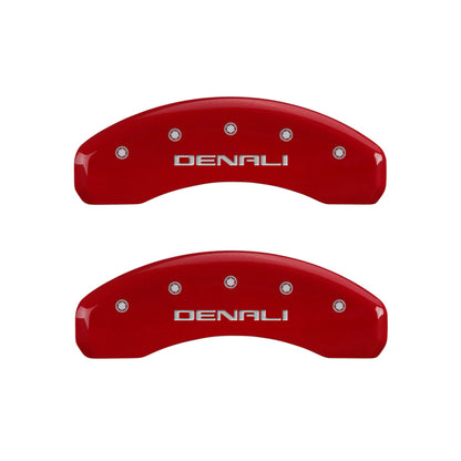 MGP 4 Caliper Covers Engraved Front & Rear Denali Yellow finish black ch
