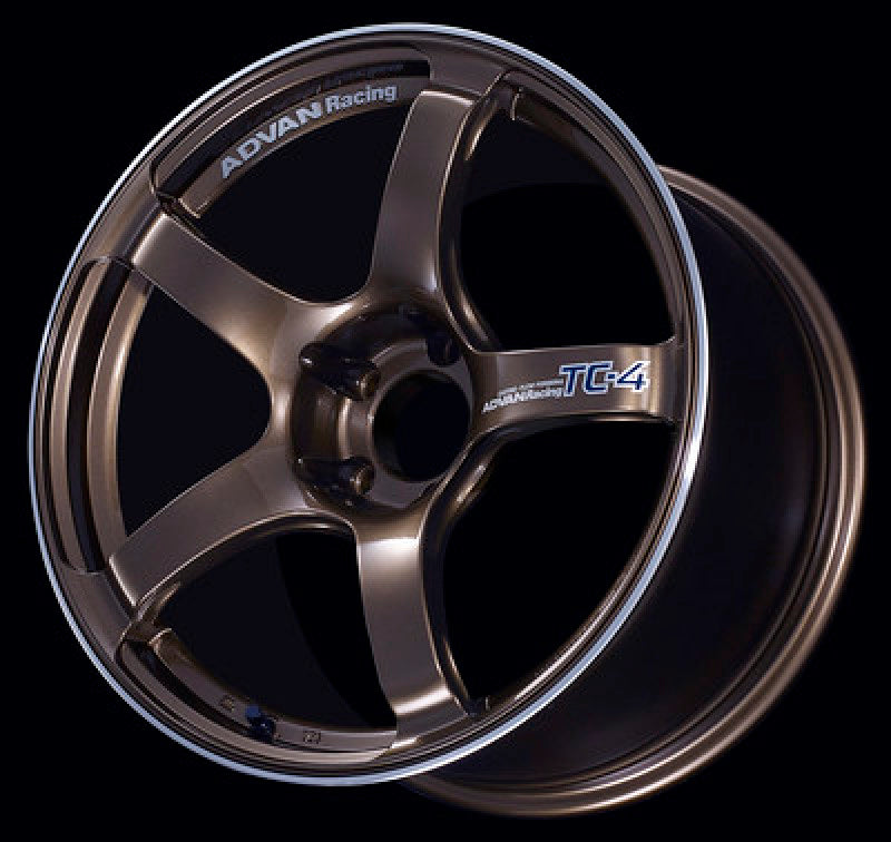 Advan TC4 17x8.0 +38 5x114.3 Umber Bronze Metallic and Ring Wheel