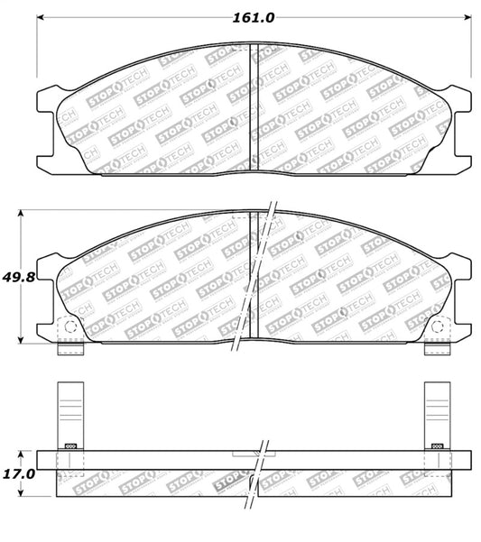 StopTech Street Touring 85-91 Nissan D21/720/Pathfinder Front Brake Pads