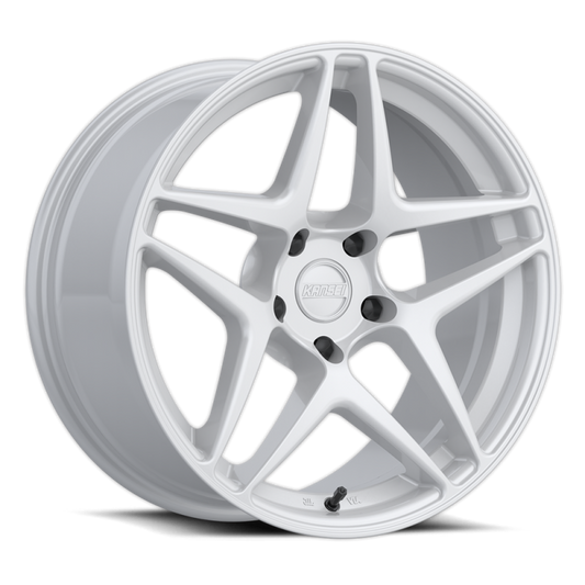 Kansei K15W Astro 18x9in / 5x120 BP / 22mm Offset / 72.56mm Bore - Gloss White Wheel