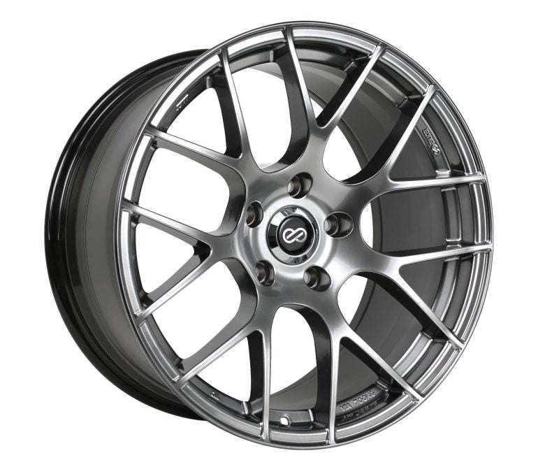 Enkei Raijin 19x9.5 15mm Offset 5x114.3 Bolt Pattern 72.6 Bore Dia Hyper Silver Wheel