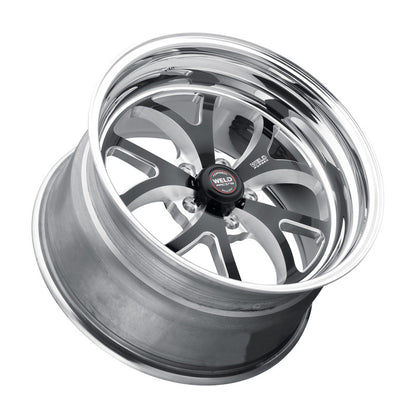 Weld S76 15x6 / 5x4.75 BP / 3.5in. BS Black Wheel (Medium Pad) - Non-Beadlock