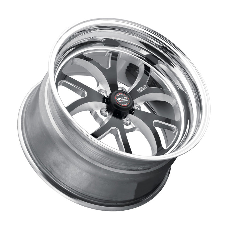 Weld S76 15x6 / 5x4.5 BP / 3.5in. BS Black Wheel (Medium Pad) - Non-Beadlock