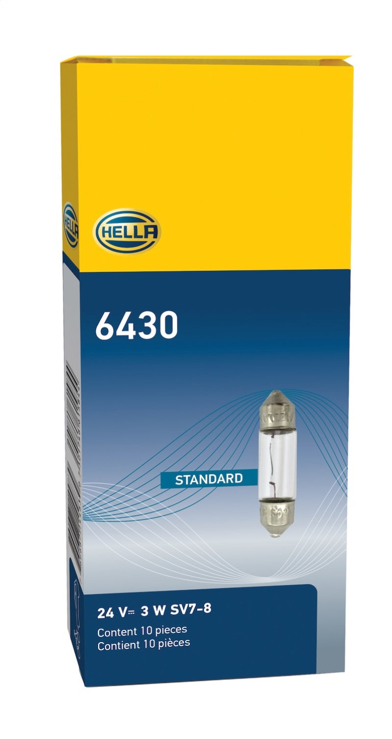 Hella Bulb 6430 24V 3W SV7-8 T2.5 8x29mm