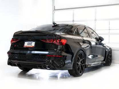 AWE Tuning Audi 22-23 8Y RS3 Cat-Back Track Edition Exhaust System - No Tips