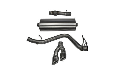 Corsa 14-19 GMC Sierra/Chevy Silv 1500 Reg. Cab/Std. Bed 5.3L V8 Polished  Single Side CB Exhaust