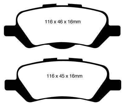 EBC 08+ Toyota Venza 2.7 Ultimax2 Rear Brake Pads