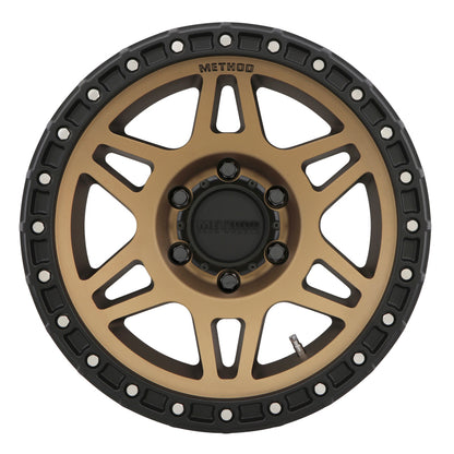 Method MR312 18x9 +18mm Offset 6x5.5 106.25mm CB Method Bronze/Black Street Loc Wheel