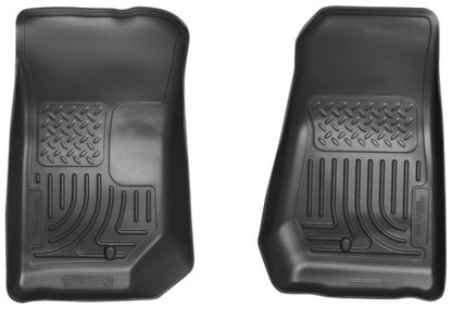 Husky Liners 07-12 Jeep Wrangler WeatherBeater Black Floor Liners