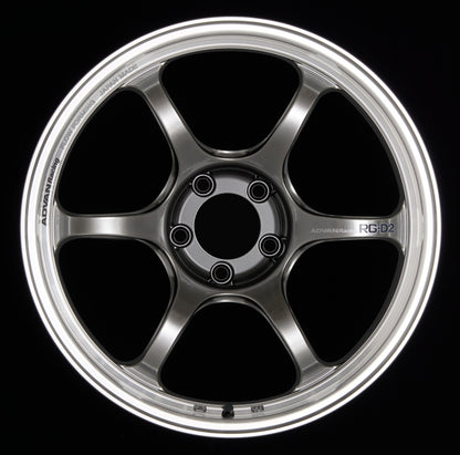 Advan RG-D2 15x5 +45 4x100 Machining and Racing Hyper Black Wheel