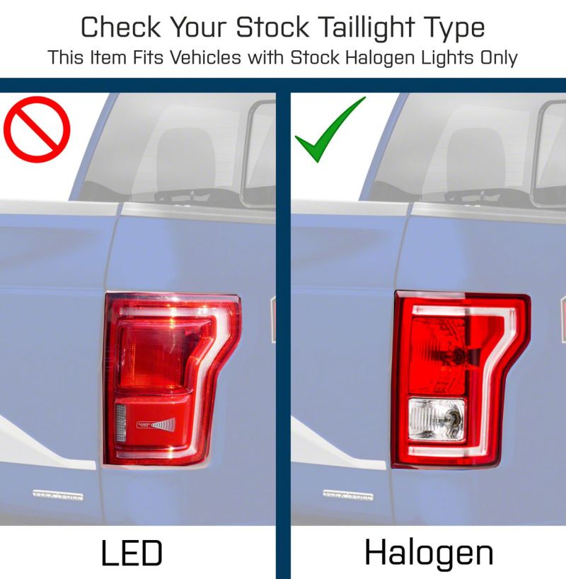 Raxiom 15-17 Ford F-150 LED Tail Lights- Black Housing (Smoked Lens)